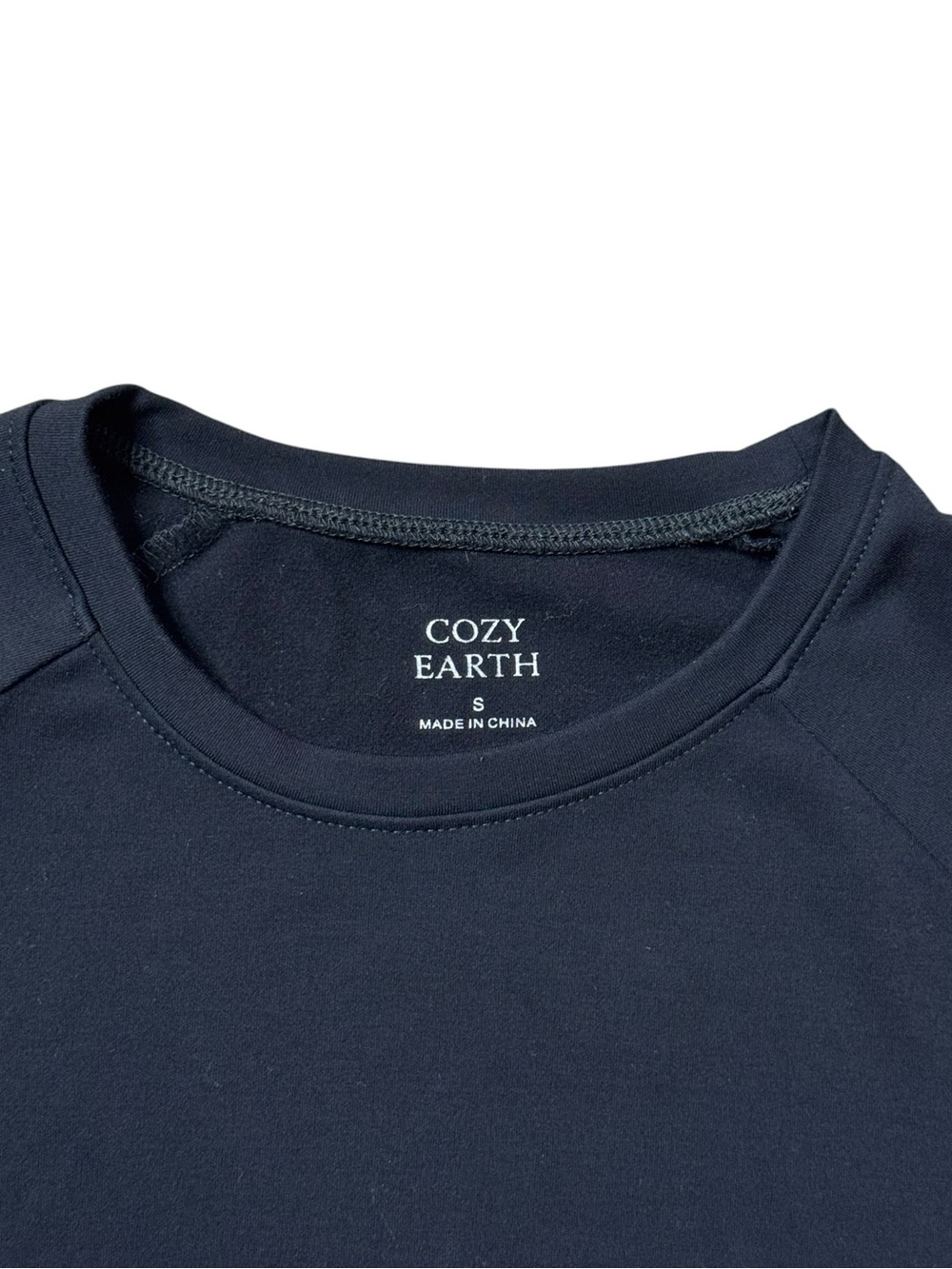 Cozy Earth Brushed Bamboo Pullover Crew size S - Picture 6 of 11